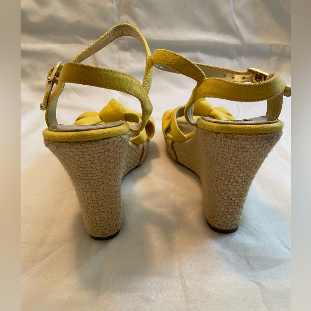 MIA2 Canvas Espadrille Wedge Sandals Sz 9 - Picture 5 of 6